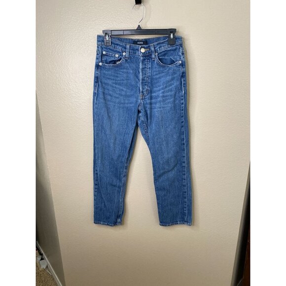 Aéropostale Women’s 90s Curvy High-Rise Skinny Jeans Blue Denim 8R Vintage Style - Picture 1 of 7